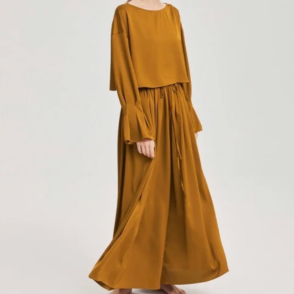 NWOT NAP Loungewear Free-Flowing Set in Amber Size Large